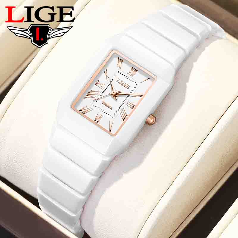 Jewelry Watches Vintage - LIGE Watch Women's Wristwatch Brand Ceramic