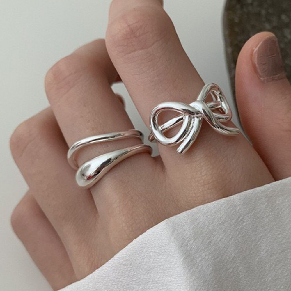 Statement Cocktail Ring - 925 Sterling Silver Simple Ring For