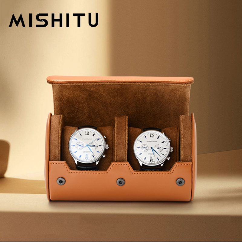 Jewelry And Watches Box - MISHITU 1/2/3-Slot Watch Storage Roll Travel