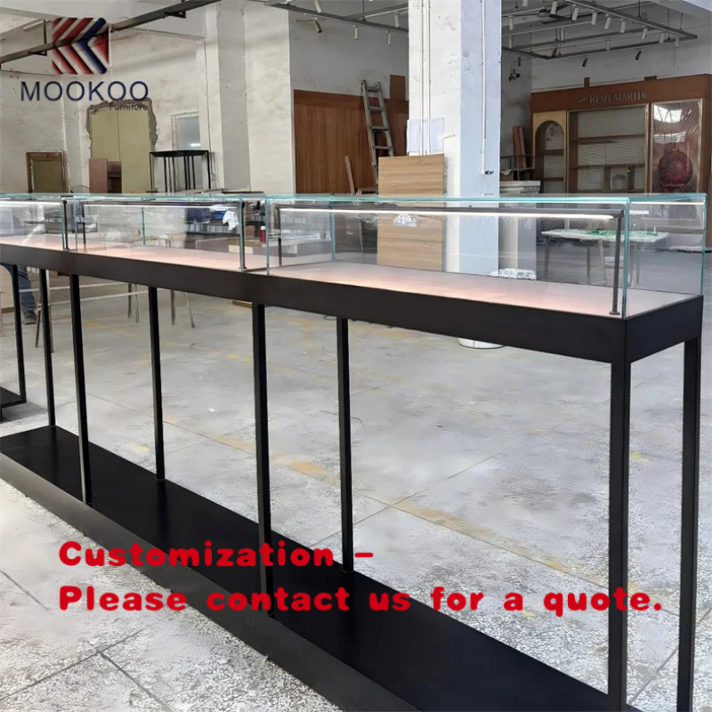 Jewelry Stores With Watches - custom.Customizable Glass Display with Metal Frame