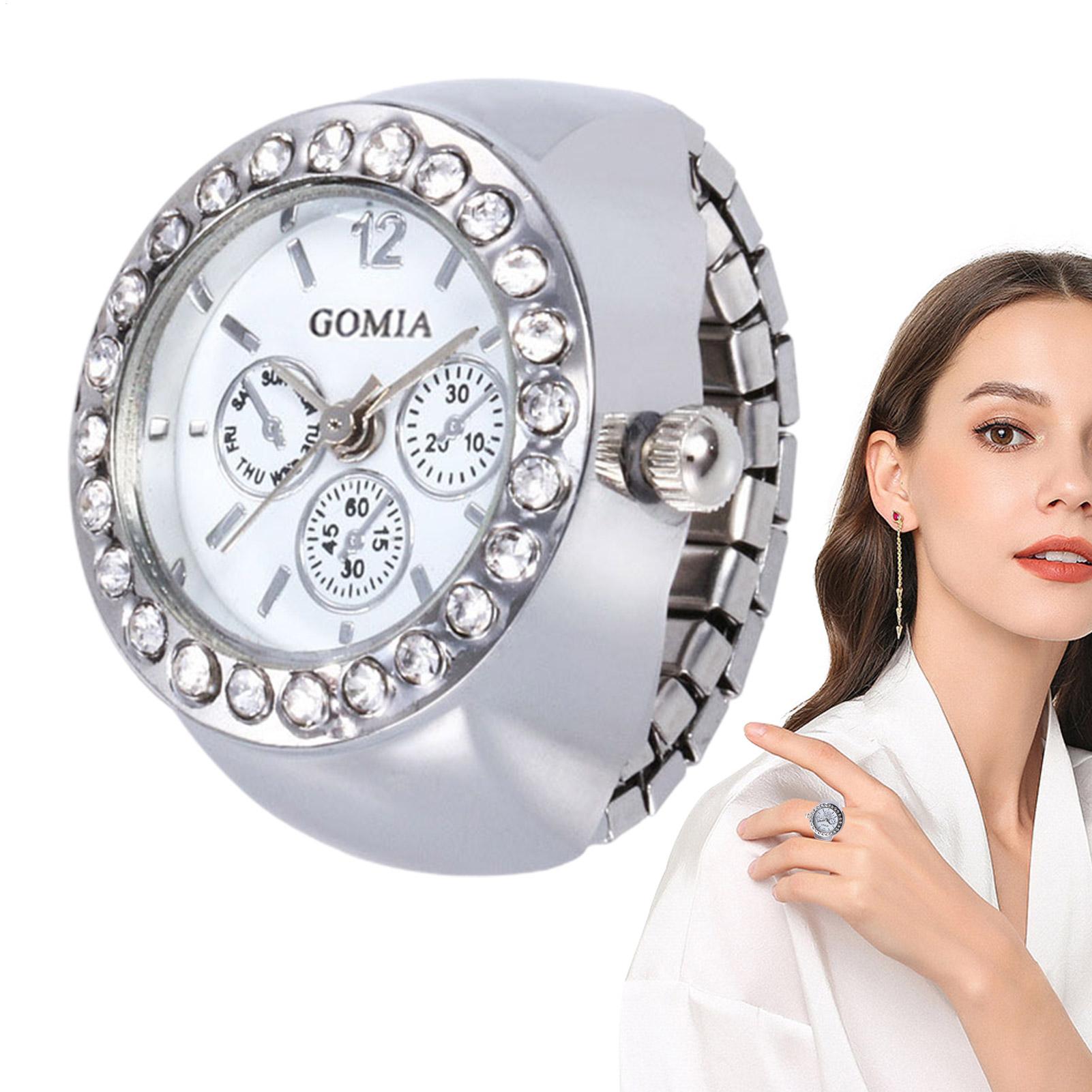 Vintage Jewelry Watches Women - Fashion Quart Watch Analog Finger Ring