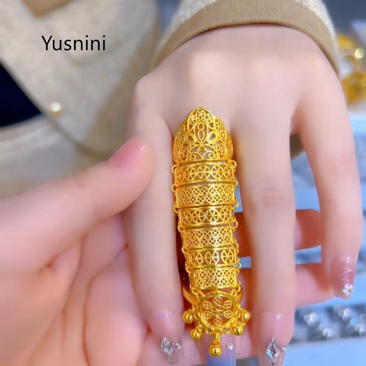 Statement Cocktail Ring - Hot Selling New Dubai Jewelry 24K
