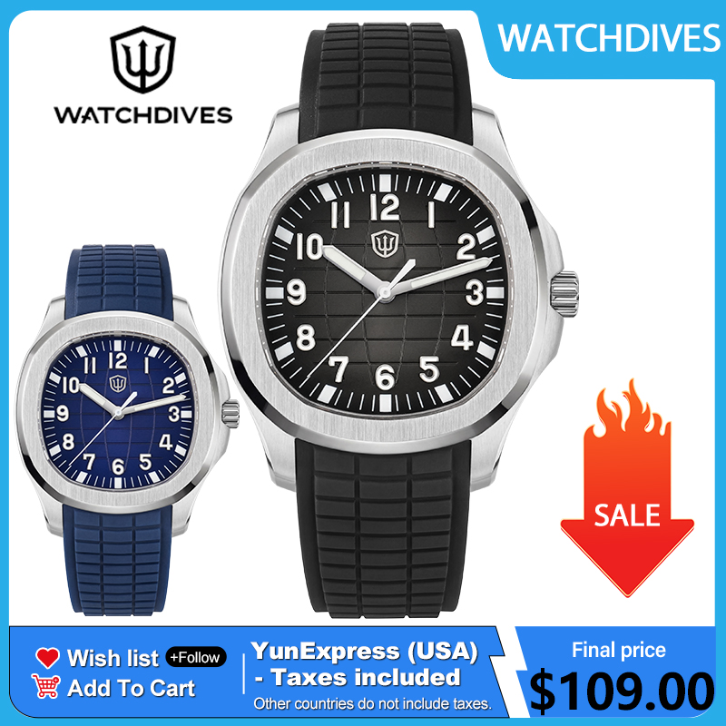 Jewelry Watches Vintage - Watchdives WD008 38mm Dive Men Watch