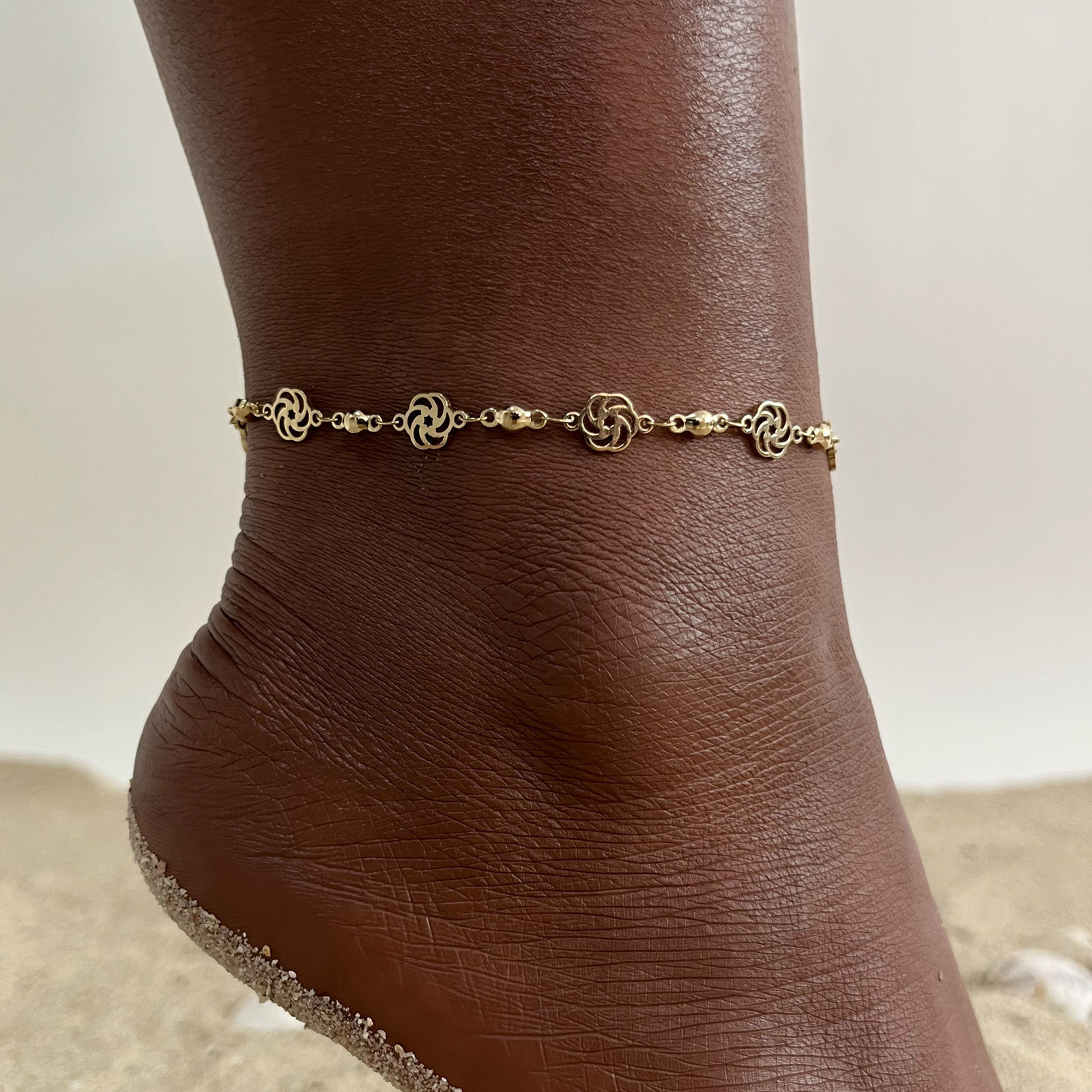 Jc Jewelry & Watches Reviews - Women's Chic Hollow Rose Artless Anklets