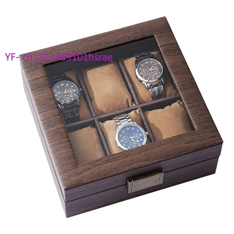 Jewelry And Watches Box - High-End PU Leather Watch Box 6-Slot