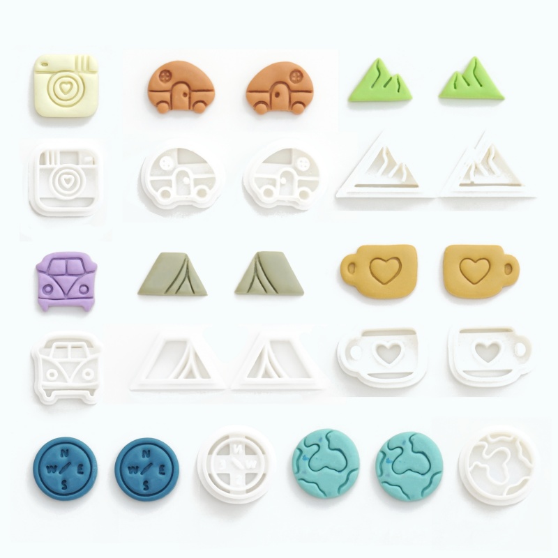 Al Ain Jewelry & Watches Exhibition 2025 - 19mm Earring Polymer Clay Cutter Mountain/camera