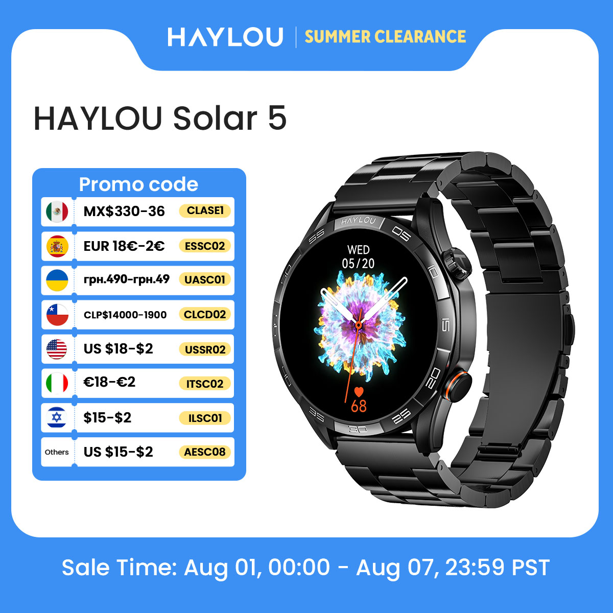 HAYLOU Solar 5 Voice Calling S - Italian Jewelry Watches review and price