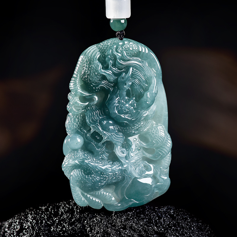 Natural Burmese Jadeite Dragon - The Jewelry & Watches review and price