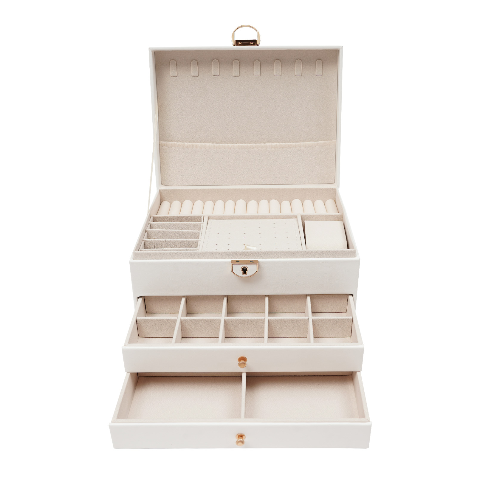 3 Tiers Jewelry Storage Box, S - Jewelry Stores With Watches review and price
