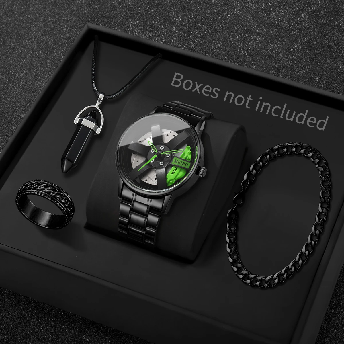 4PCS/Set Fashion 3d Car Wheel  - Mystery Jewelry Jar Watches review and price