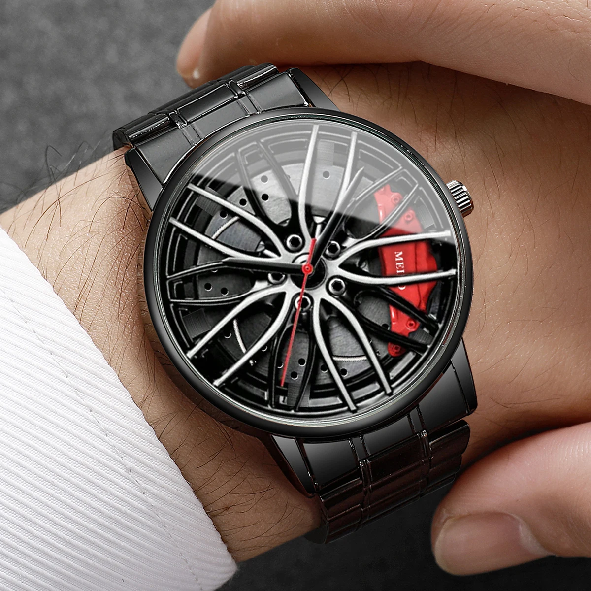 4PCS/Set Fashion 3d Car Wheel  - Mystery Jewelry Jar Watches review and price
