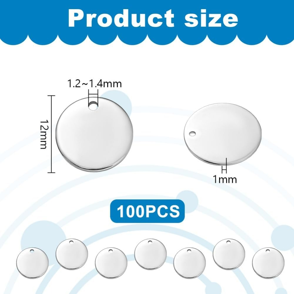 100pcs 12mm 304 Stainless Stee - Engraved Name Necklace review and price