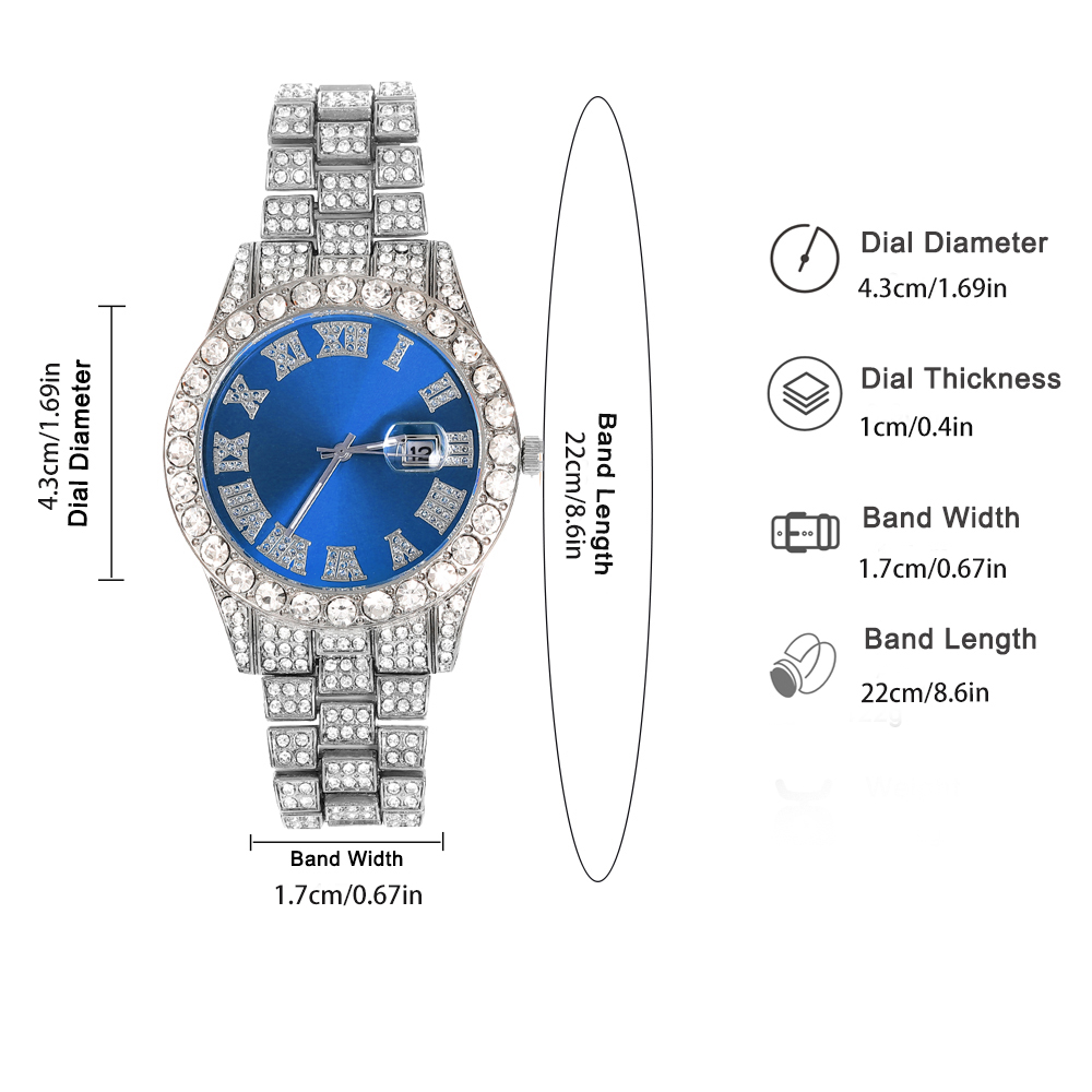 3pcs Hip-hop Watch Jewelry Set - Mystery Jewelry Jar Watches review and price
