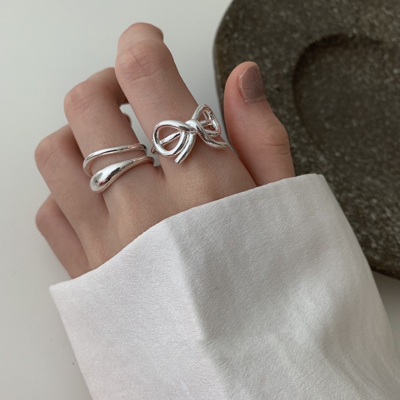 925 Sterling Silver Simple Rin - Statement Cocktail Ring review and price