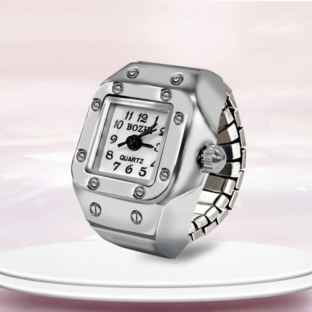 Creative Square Dial Ring Watc - Mystery Jewelry Jar Watches review and price