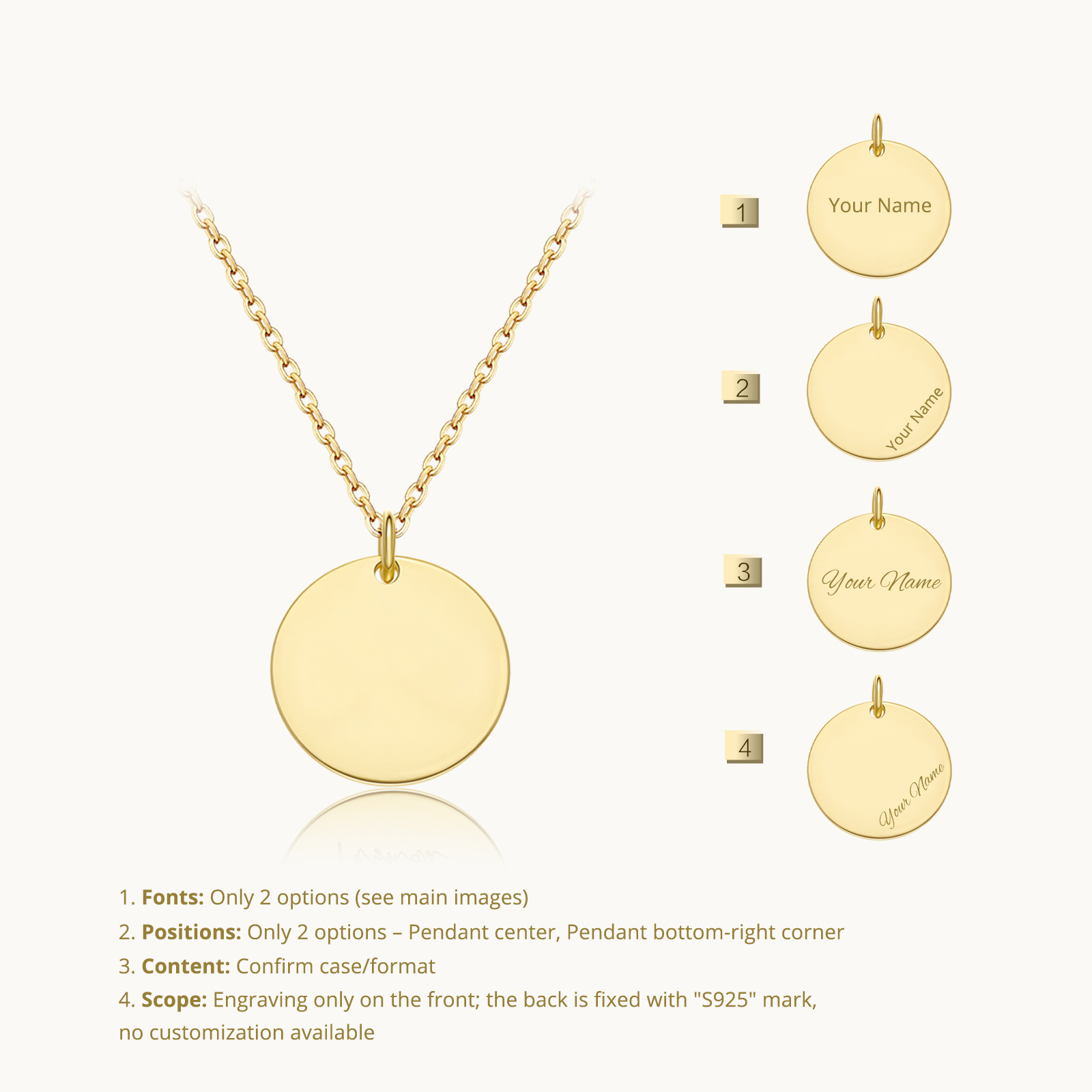 ANDYWEN 925 Sterling Silver Pe - Engraved Name Necklace review and price