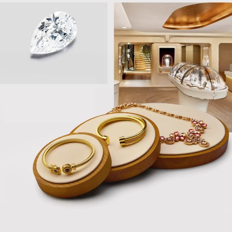 Solid Wood Jewelry Display Tra - Jewelry Stores With Watches review and price