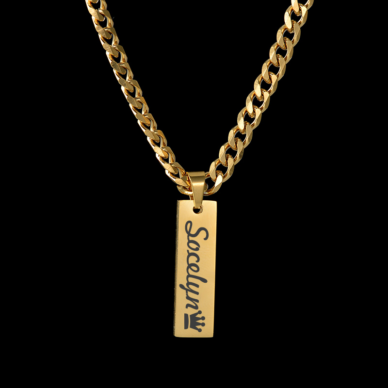 Goxijite Custom Engraved Name  - Engraved Name Necklace review and price