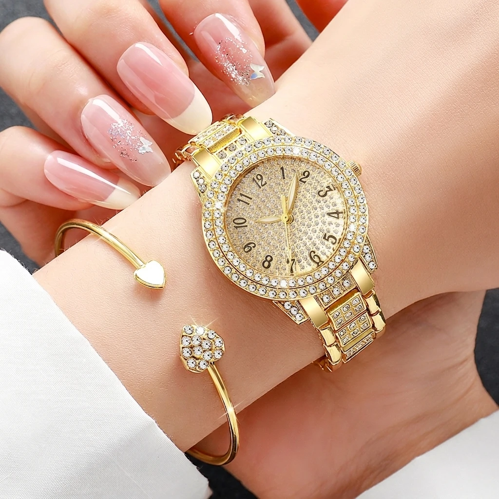 6PCS Fashion Rhinestone Women  - Mystery Jewelry Jar Watches review and price