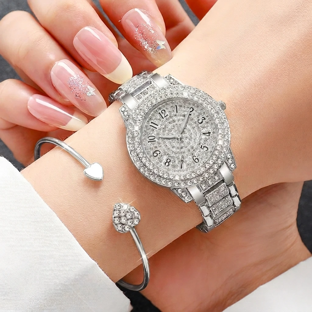 6PCS Fashion Rhinestone Women  - Mystery Jewelry Jar Watches review and price