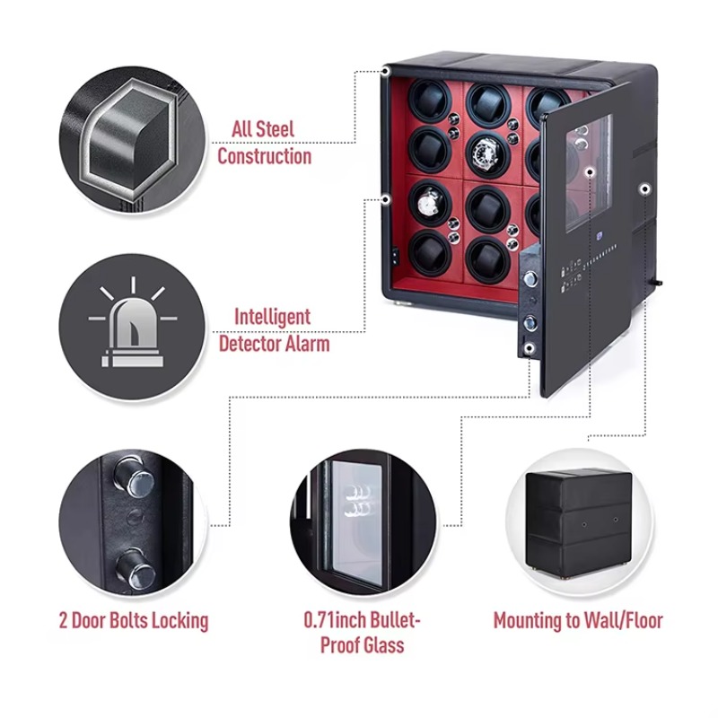 Luxury 12 Automatic Rotors and - Jewelry And Watches Box review and price