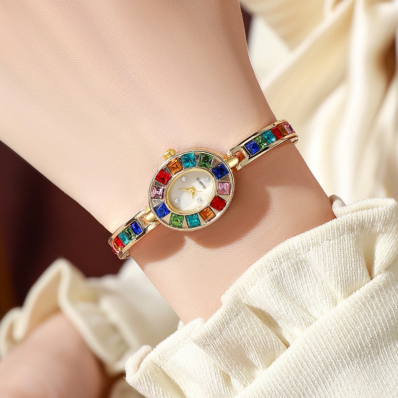 2pcs Elegant Colorful Rhinesto - Mystery Jewelry Jar Watches review and price