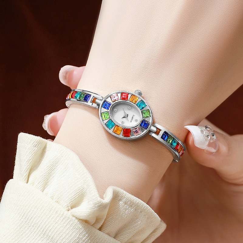 2pcs Elegant Colorful Rhinesto - Mystery Jewelry Jar Watches review and price