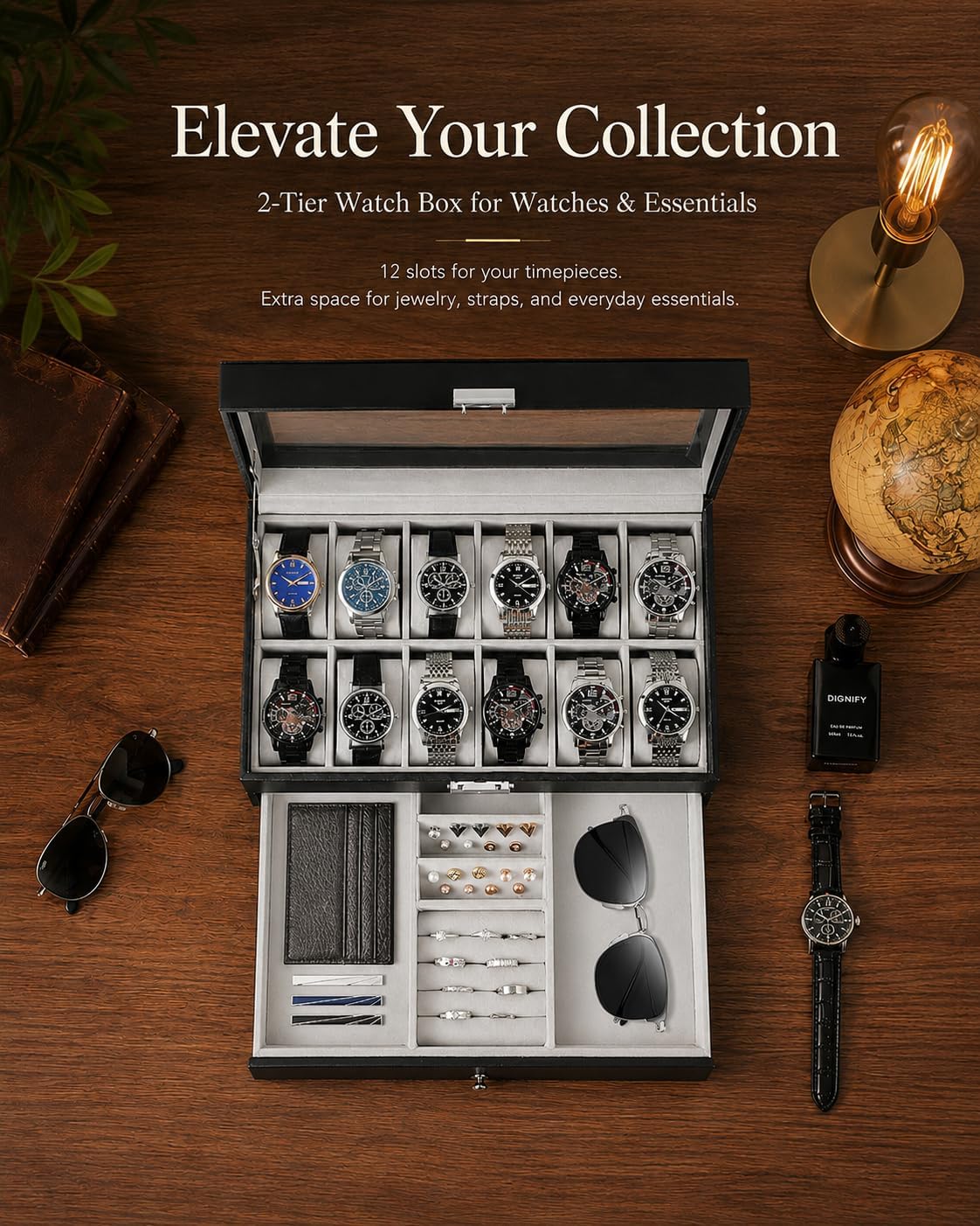 Watch Box Organizer for Men Gi - Jewelry And Watches Box review and price