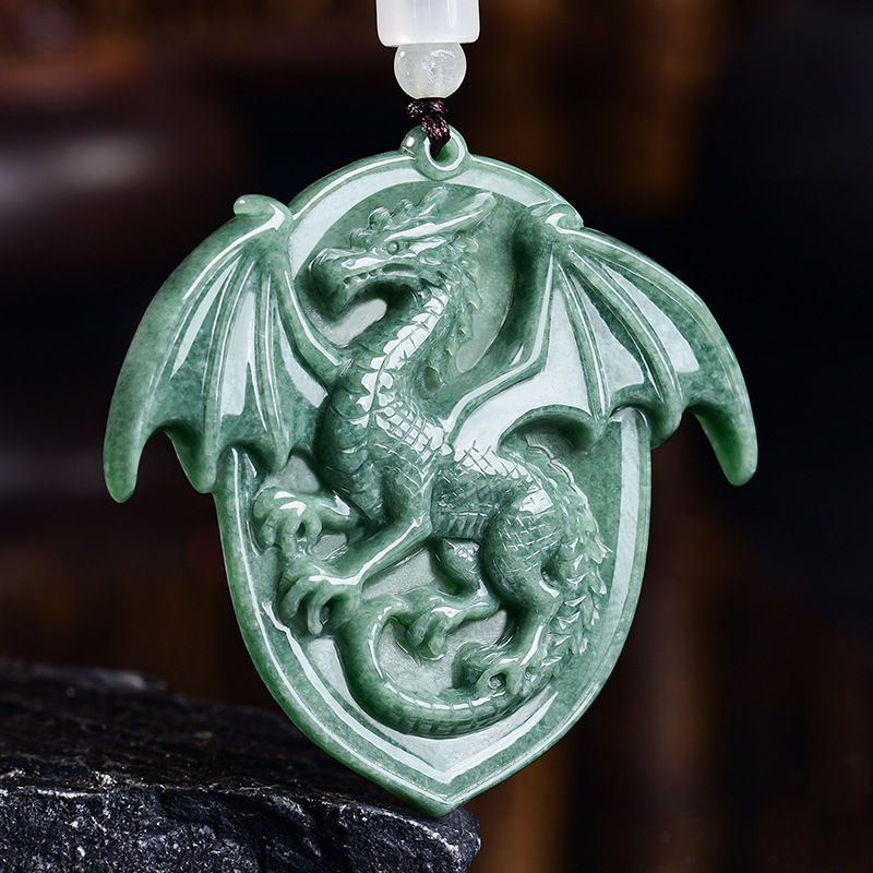 Natural Burmese Jadeite Dragon - The Jewelry & Watches review and price