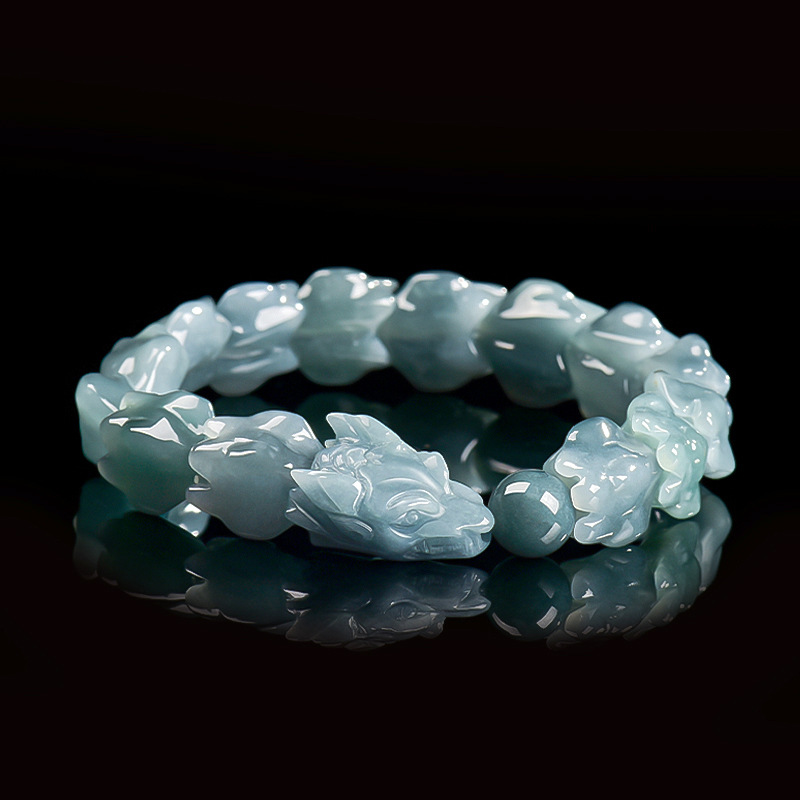 Blue Burmese Jadeite Dragon Br - The Jewelry & Watches review and price