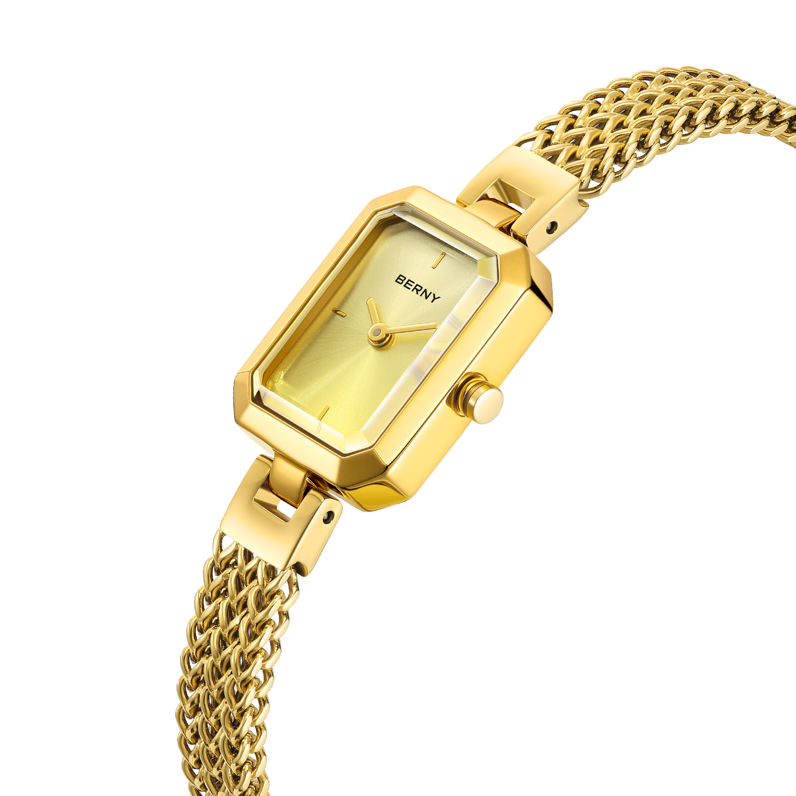 BERNY Gold Watch for Women Min - Mystery Jewelry Jar Watches review and price