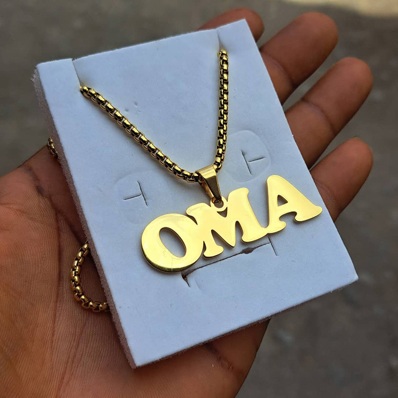Customized Large-sized Pendant - Engraved Name Necklace review and price