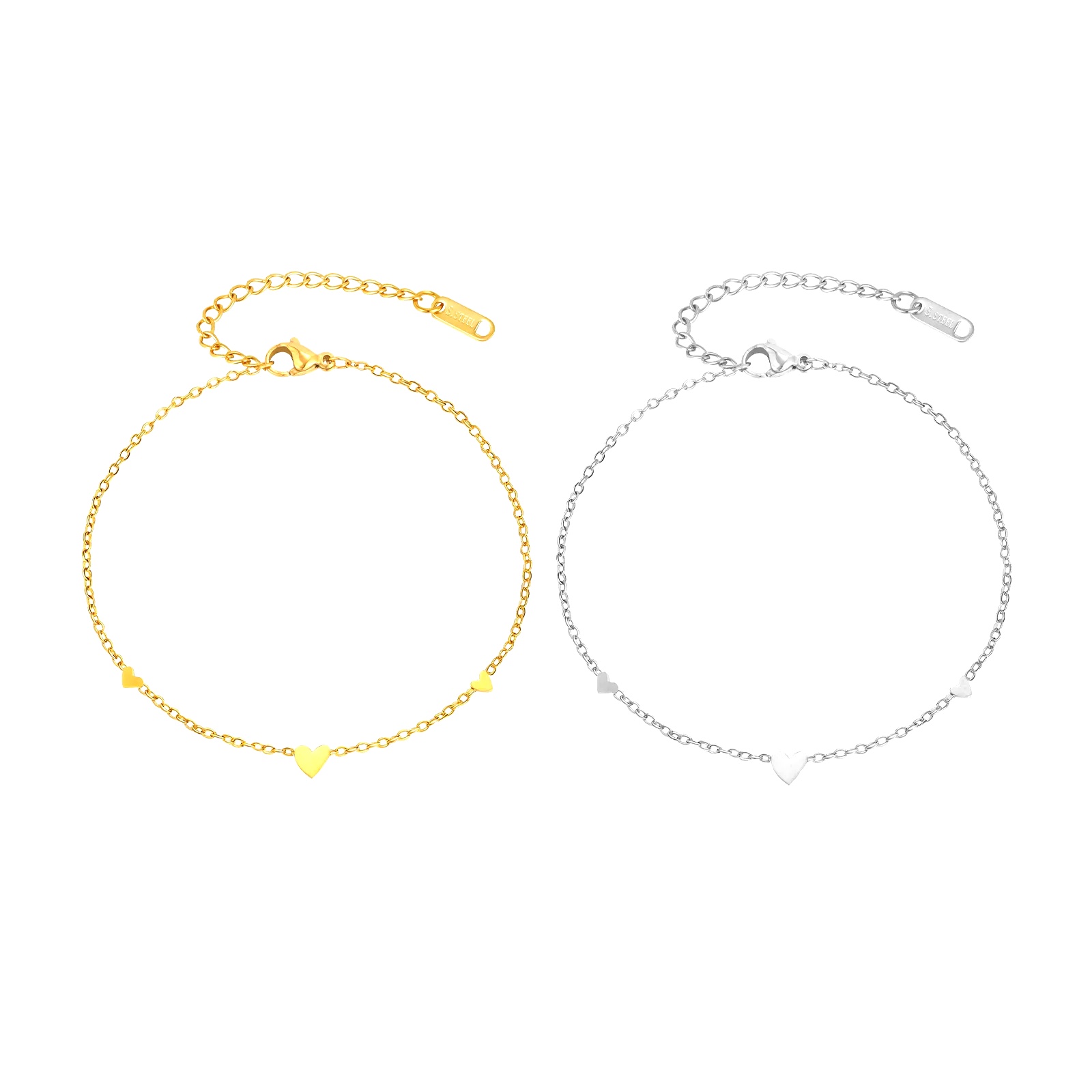 Stainless Steel Heart Anklets  - Jc Jewelry & Watches Reviews review and price