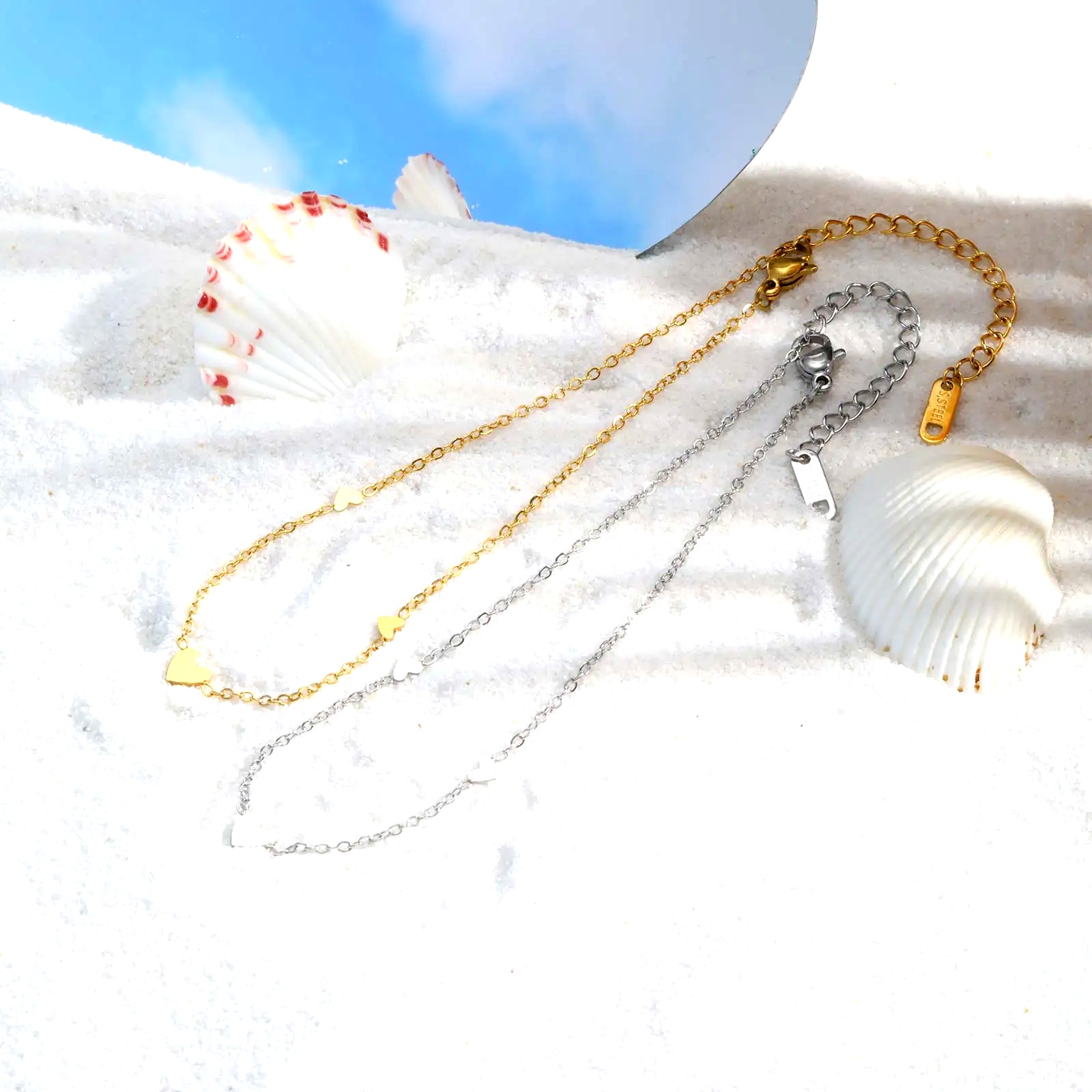 Stainless Steel Heart Anklets  - Jc Jewelry & Watches Reviews review and price