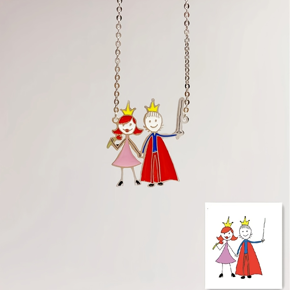 Children's Drawing Making Pend - Engraved Name Necklace review and price